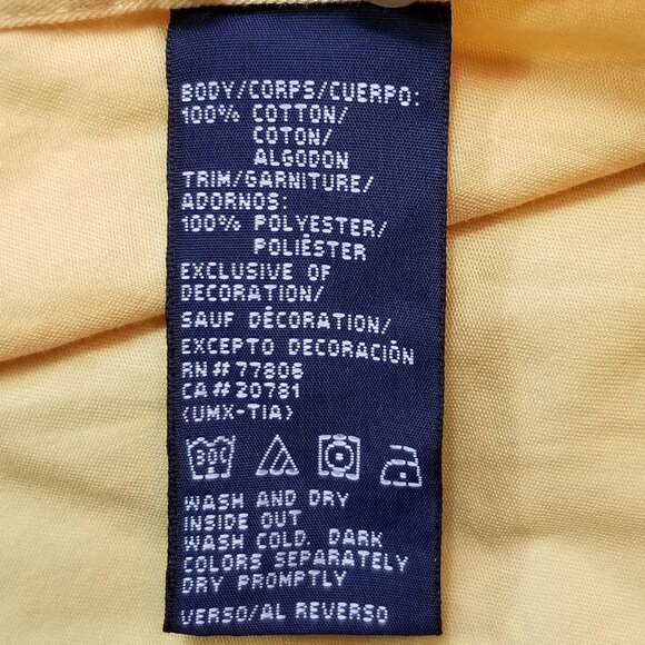 LOT OF 2 TOMMY HILFIGER Button Collar L/S Casual Shirts Yellow XL ~ 4488 - Picture 13 of 13